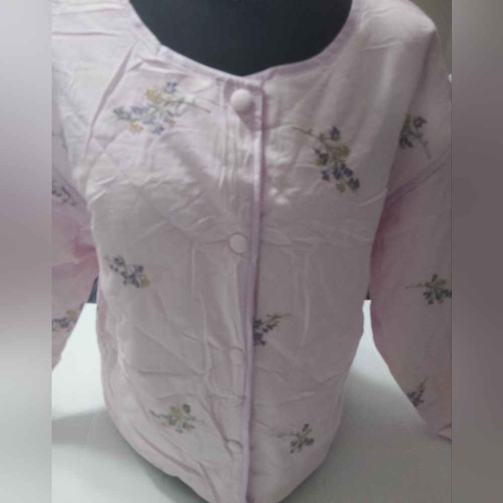Floral Pink Puffer Jacket
